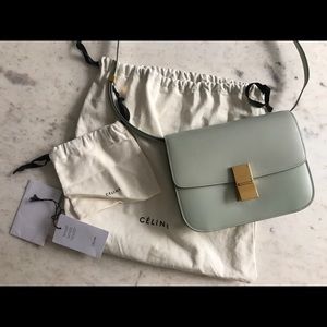 Celine medium Box Bag in Mint w tags and dustbag